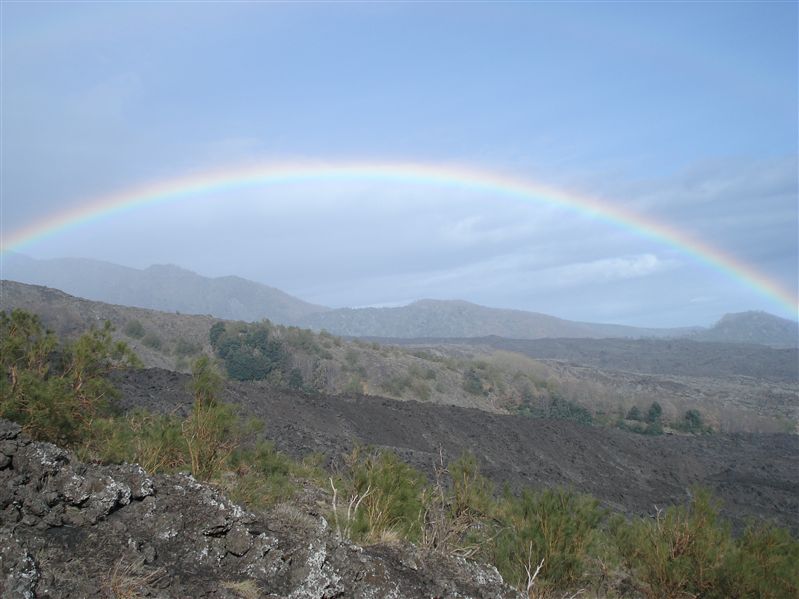 Rainbow at Calanna valley
