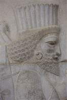 Persepoli archeological area: bas-reliefs of the warriors