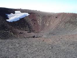 Silvesri Craters, on mt Etna: on its edge
