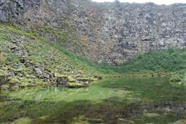 Il canyon di Asbyrgi, il rifugio degli Dei: laghetto Botnstjörn