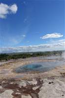 The big Geysir and Strokkur area: postcard images