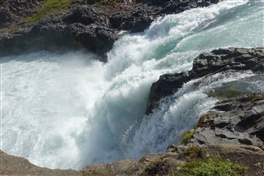 Godafoss, la cascata degli dei: Salto secondario