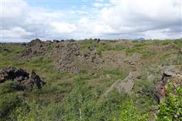 Grjotaja Hverfjall Dimmuborgir: durch die Lavafelder