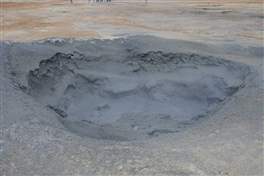 Hverarond geothermal area: boiling mud