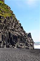 Reynisfjara beach: columnar basalt