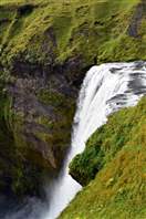 Skogafoss - The treasure waterfall: observed from above