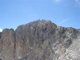 Corno Grande, Normal route on the Gran Sasso: there are so many people