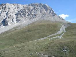 Corno Grande, Normal route on the Gran Sasso: rocky peaks