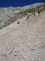 Corno Grande, Normal route on the Gran Sasso: steep slope