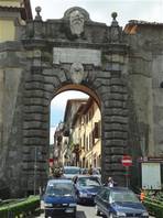 Francigena route from Bolsena to Montefiascone: entrance of Montefiascone