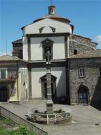 Francigena route from Bolsena to Montefiascone: church of the madonna delle grazie