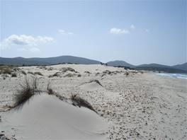 Le dune di Porto Pino: bianche e rotonde