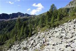 Ring route - Lago Alto, Tre Laghi, Lago Scuro:  an old landslide