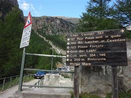 Malga Mare - Larcher hut - Careser dam: It starts