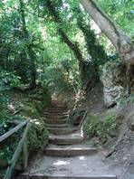La cascata delle Marmore: semplice scalinata