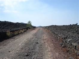 Altomontana path, mt Etna: magma desert