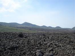 Altomontana path, mt Etna: old craters on mount Etna