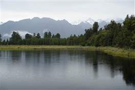 Passeggiata sul lago Matheson, in Nuova Zelanda: l'unico panorama che abbiamo potuto osservare