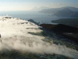 Die Vulkaninsel - Äolischen Inseln: Wir verlassen die Fumarolen
