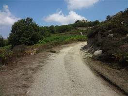 Argimusco megaliths, in Montalbano Elicona: dirt road