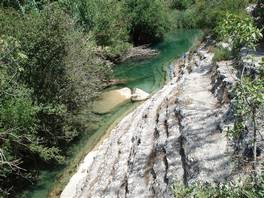 Cavagrande del Cassibile Hauptseen - Nebenseen: den ersten Teil der Seen