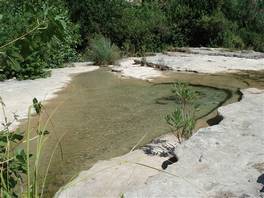 Cavagrande del Cassibile Hauptseen - Nebenseen: Und hier sind auch die Seen
